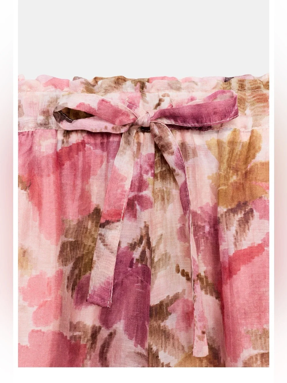 ZARA FLORAL LACE PRINT SHORTS